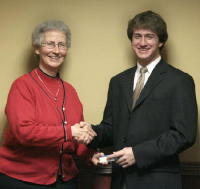 Presentation to Kevin Beattie, photo by Ken Washburn
