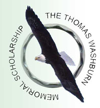 Scholarship logo with iron ring and eagle