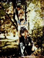 Nancy, Susie, Kenny and Tommy on the bank of the St. John River